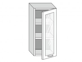 19.40.3 Шкаф настенный (h=913) на 400мм с 1-ой стекл. дверцей в Чусовом - chusovoj.магазин96.com | фото