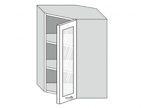19.60.3у Шкаф настенный (h=913) угловой на 600мм со стекл. дверцей в Чусовом - chusovoj.магазин96.com | фото