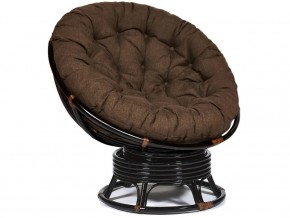 Кресло-качалка Papasan w 23/01 B с подушкой Antique brown, ткань Коричневый в Чусовом - chusovoj.магазин96.com | фото