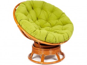 Кресло-качалка Papasan w 23/01 B с подушкой Cognac, флок Олива в Чусовом - chusovoj.магазин96.com | фото