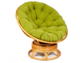 Кресло-качалка Papasan w 23/01 B с подушкой Honey, флок Олива в Чусовом - chusovoj.магазин96.com | фото