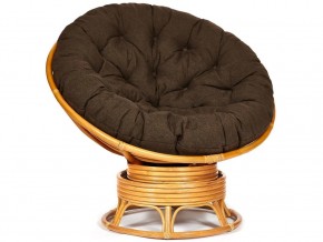 Кресло-качалка Papasan w 23/01 B с подушкой Honey, ткань Коричневый в Чусовом - chusovoj.магазин96.com | фото