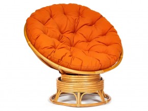 Кресло-качалка Papasan w 23/01 B с подушкой Honey, ткань Оранжевый в Чусовом - chusovoj.магазин96.com | фото