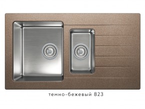 Мойка комбинированная Tolero twist TTS-890 Темно-бежевый 823 в Чусовом - chusovoj.магазин96.com | фото