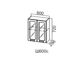 Ш600с/720 Шкаф навесной 600/720 (со стеклом) в Чусовом - chusovoj.магазин96.com | фото