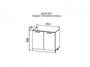 Шкаф нижний ДСМ800 под мойку в Чусовом - chusovoj.магазин96.com | фото