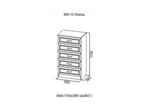 ВМ-10 Комод в Чусовом - chusovoj.магазин96.com | фото